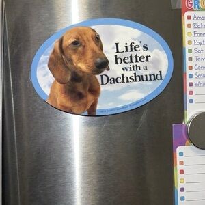 Life's Better with a Dachshund Blue Oval Magnet - Dog Lover Gift